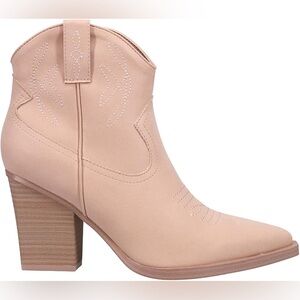MIA Beige Heeled Boots